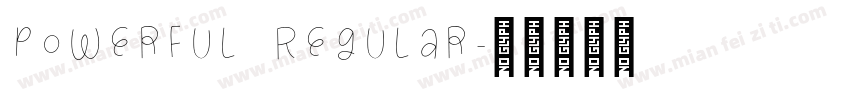 Powerful Regular字体转换